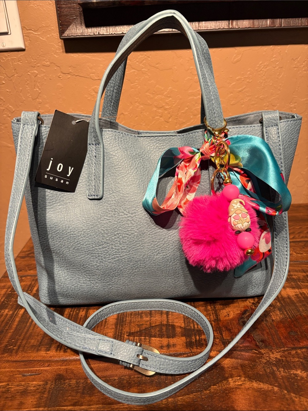Joy Susan NWT  Sky blue Tote or Crossbody Bag MSRP $47